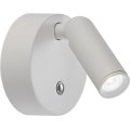 Ideal Lux - Faretto da parete ricaricabile LED dimmerabile a sfioramento BEAN LED/3W/5V 2200 mAh CRI 95 bianco